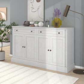 Kitchen Sideboard Storage Buffet Cabinet with 2 Drawers & 4 Doors Adjustable Shelves for Dining Room,Living Room