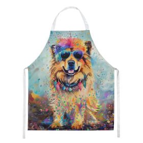 Chow Chow Hippie Dawg Apron Cooking Kitchen Server Baking Crafts Gardening for Adult Women Men, Unisex, Large, Multicolor